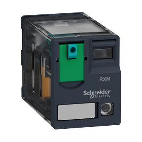 Schneider Electric Miniature Relay; 10A; 3PDT; 24VDC; 11-Blade; LED; Mechanical Indicator; Test Button